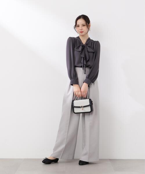 PROPORTION BODY DRESSING（プロポーションボディドレッシング）の「ビットハイウエストワイドパンツ / 1216130201（その他パンツ・レディース・ブラウン/ピンク/グレー・MEDIUM/P/S/SMALL）」の10枚目の写真