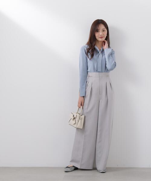 PROPORTION BODY DRESSING（プロポーションボディドレッシング）の「ビットハイウエストワイドパンツ / 1216130201（その他パンツ・レディース・ブラウン/ピンク/グレー・MEDIUM/P/S/SMALL）」の13枚目の写真