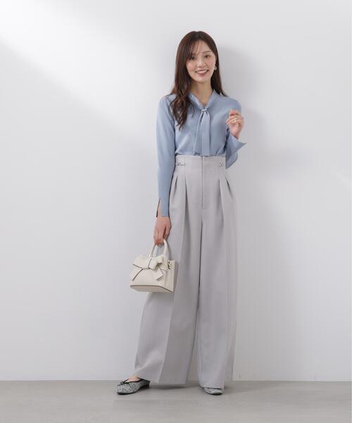 PROPORTION BODY DRESSING（プロポーションボディドレッシング）の「ビットハイウエストワイドパンツ / 1216130201（その他パンツ・レディース・ブラウン/ピンク/グレー・MEDIUM/P/S/SMALL）」の14枚目の写真