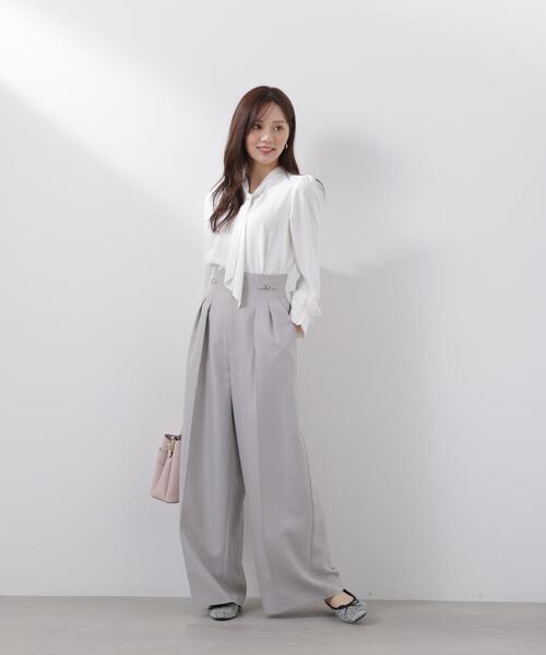 PROPORTION BODY DRESSING（プロポーションボディドレッシング）の「ビットハイウエストワイドパンツ / 1216130201（その他パンツ・レディース・ブラウン/ピンク/グレー・MEDIUM/P/S/SMALL）」の16枚目の写真