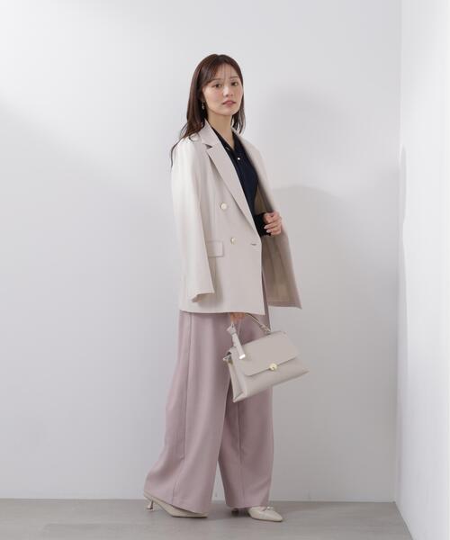 PROPORTION BODY DRESSING(プロポーションボディドレッシング)の「ビットハイウエストワイドパンツ / 1216130201(その他パンツ・レディース・ブラウン/ピンク/グレー・MEDIUM/P/S/SMALL)」の7枚目の写真