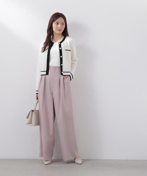 PROPORTION BODY DRESSING(プロポーションボディドレッシング)の「ビットハイウエストワイドパンツ / 1216130201(その他パンツ・レディース・ブラウン/ピンク/グレー・MEDIUM/P/S/SMALL)」の11枚目の写真