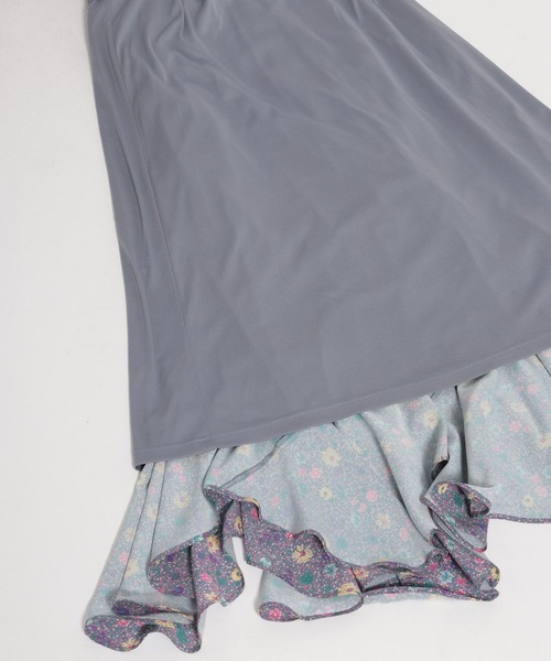 mysty woman（ミスティウーマン）の「ヴィンテージフラワーワンピース 652149（ワンピース・レディース・ブラック/アイボリー/パープル・FREE）」の11枚目の写真