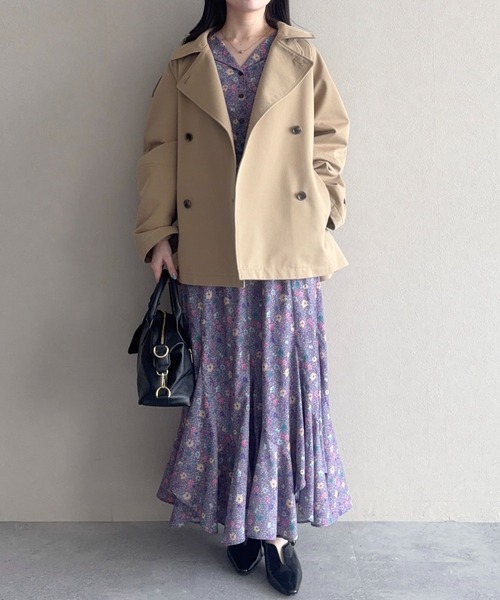 mysty woman(ミスティウーマン)の「ヴィンテージフラワーワンピース 652149(ワンピース・レディース・ブラック/アイボリー/パープル・FREE)」の21枚目の写真