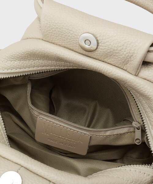 GALLEST(ギャレスト)の「【MILLELA FIRENZE】ギャザーレザーハンドバッグ(ハンドバッグ・レディース・オフホワイト/ブラック・00)」の11枚目の写真