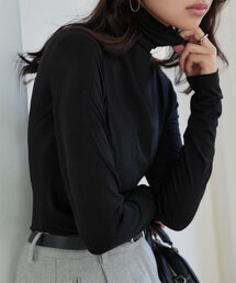 KOBE LETTUCE | 暖かハイネックシアーロンT(Tシャツ/カットソー)