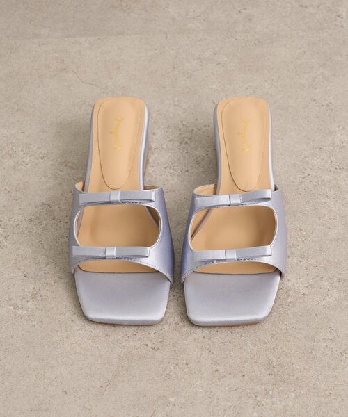 Omekashi（オメカシ）の「リボンミュール（パンプス・レディース・シルバー/ブラック・MEDIUM/SMALL/LARGE）」の13枚目の写真