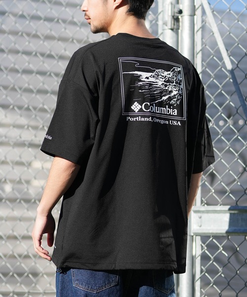 Columbia(コロンビア)の「columbia/コロンビア リラックスフィットラッシュユーティリティショートスリーブTシャツ ムラサキ限定 PM0917(Tシャツ/カットソー・メンズ・ライトブラウン/グレー×ホワイト/ブラック×ホワイト/ホワイト×ブラック・XL/L/M/S)」の1枚目の写真