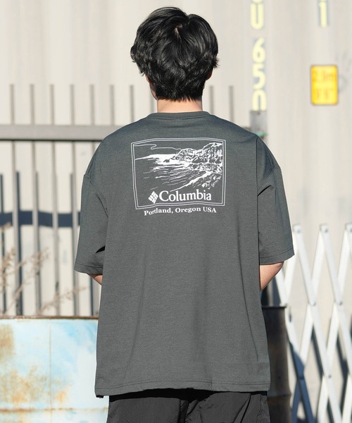 Columbia(コロンビア)の「columbia/コロンビア リラックスフィットラッシュユーティリティショートスリーブTシャツ ムラサキ限定 PM0917(Tシャツ/カットソー・メンズ・ライトブラウン/グレー×ホワイト/ブラック×ホワイト/ホワイト×ブラック・XL/L/M/S)」の19枚目の写真