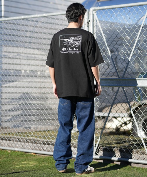 Columbia(コロンビア)の「columbia/コロンビア リラックスフィットラッシュユーティリティショートスリーブTシャツ ムラサキ限定 PM0917(Tシャツ/カットソー・メンズ・ライトブラウン/グレー×ホワイト/ブラック×ホワイト/ホワイト×ブラック・XL/L/M/S)」の15枚目の写真