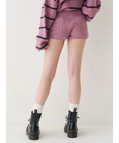 EVRIS(エヴリス)の「コンパクトニットショートパンツ【セットアップ着用可能】(その他パンツ・レディース・ブラウン/ブラック/ピンク・FREE)」の5枚目の写真