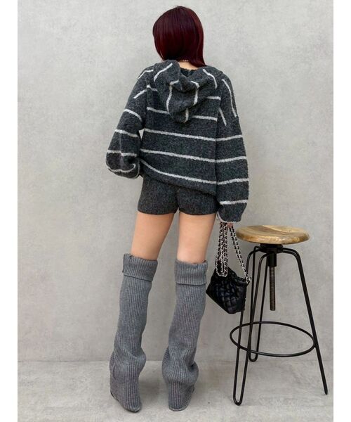 EVRIS(エヴリス)の「コンパクトニットショートパンツ【セットアップ着用可能】(その他パンツ・レディース・ブラウン/ブラック/ピンク・FREE)」の15枚目の写真