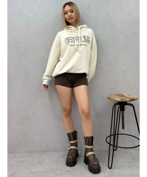 EVRIS(エヴリス)の「コンパクトニットショートパンツ【セットアップ着用可能】(その他パンツ・レディース・ブラウン/ピンク/ブラック・FREE)」の6枚目の写真