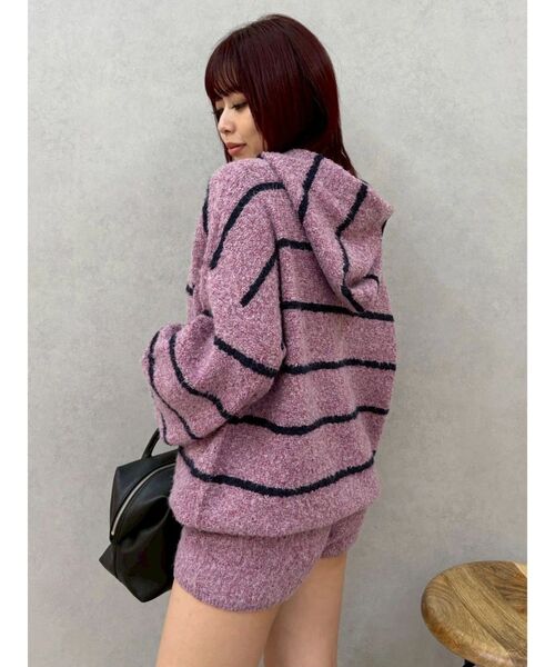 EVRIS(エヴリス)の「コンパクトニットショートパンツ【セットアップ着用可能】(その他パンツ・レディース・ブラウン/ピンク/ブラック・FREE)」の9枚目の写真