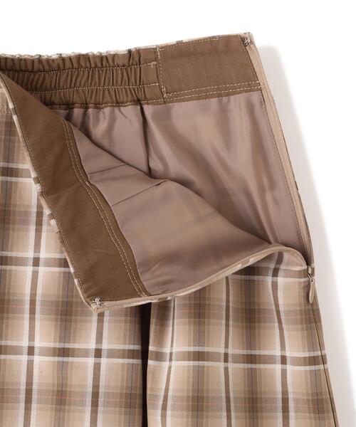 human woman（ヒューマンウーマン）の「◆オリジナル先染めチェックタックスカート（スカート・レディース・ダークインディゴブルー/ベージュ系その他3・SMALL/MEDIUM）」の20枚目の写真