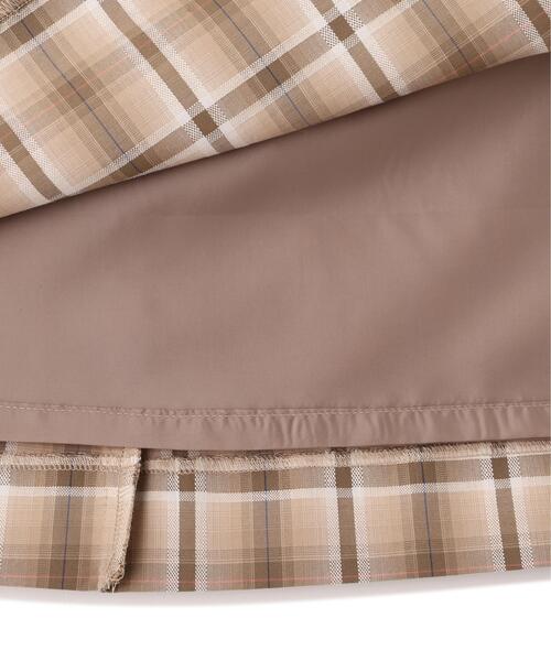 human woman（ヒューマンウーマン）の「◆オリジナル先染めチェックタックスカート（スカート・レディース・ダークインディゴブルー/ベージュ系その他3・SMALL/MEDIUM）」の21枚目の写真