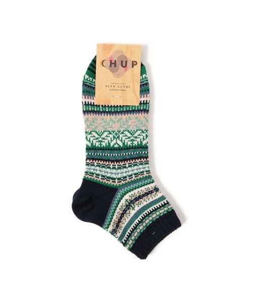 BEAMS(ビームス)の「CHUP / HELGEN(ソックス/靴下・メンズ・グリーン系その他2/ネイビー・ONE SIZE)」の2枚目の写真