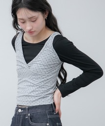 水玉」に該当するトップス（ブラック/黒色系）ファッション通販 - ZOZOTOWN