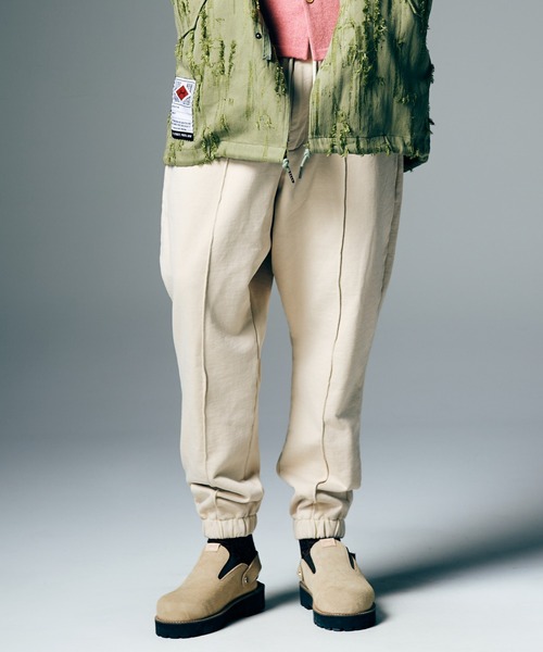 glamb（グラム）の「Fade Sweat Jogger Slacks / フェイドスウェットジョガースラックス（スウェットパンツ・メンズ・ブラック/ワイン/ホワイト・S/M/L）」の10枚目の写真