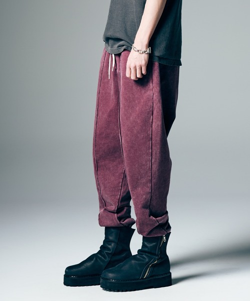 glamb（グラム）の「Fade Sweat Jogger Slacks / フェイドスウェットジョガースラックス（スウェットパンツ・メンズ・ブラック/ワイン/ホワイト・S/M/L）」の17枚目の写真