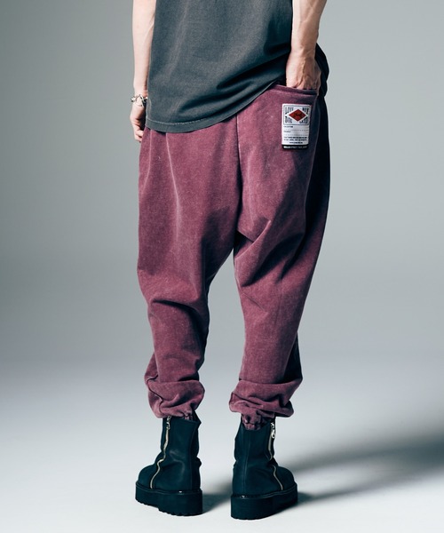 glamb（グラム）の「Fade Sweat Jogger Slacks / フェイドスウェットジョガースラックス（スウェットパンツ・メンズ・ブラック/ワイン/ホワイト・S/M/L）」の18枚目の写真