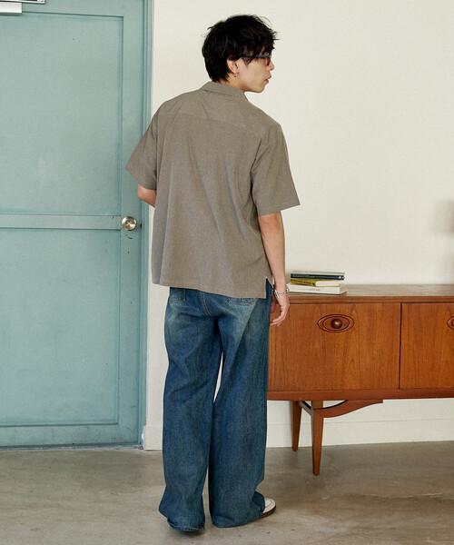 U.S. POLO ASSN.（ユーエスポロアッスン）の「U.S. POLO ASSN.U.S. POLO ASSN. × PUBLUX/ユーエスポロアッスン 別注　ワンポイント オープンカラーシャツ　限定展開（シャツ/ブラウス・メンズ・グレー/チャコールグレー/ブラック/サックスブルー・S/M/L）」の20枚目の写真