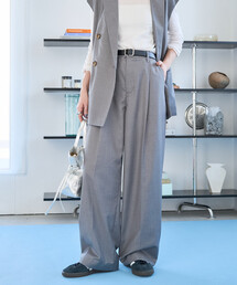 限定展開　TR 2タック ストレートパンツ (セットアップ対応)
