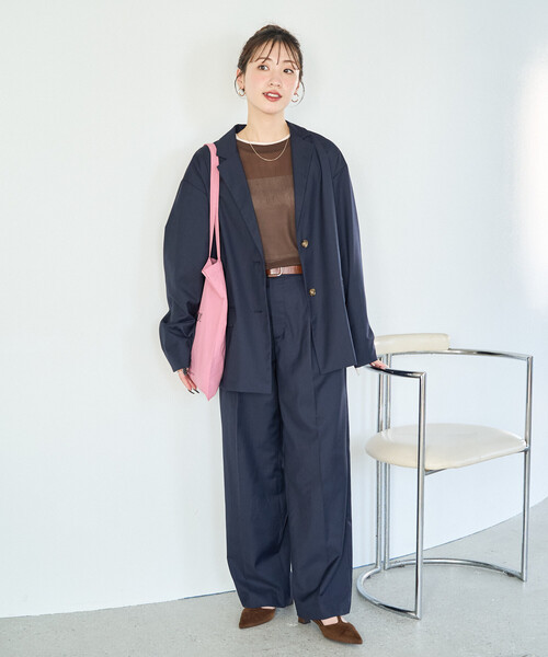 限定展開 TR 2タック ストレートパンツ (セットアップ対応