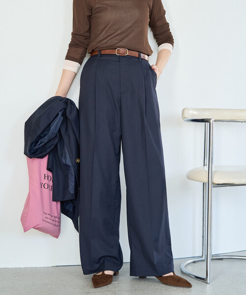 セール】限定展開 TR 2タック ストレートパンツ (セットアップ対応