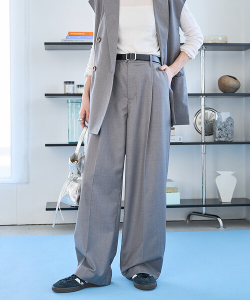 限定展開 TR 2タック ストレートパンツ (セットアップ対応