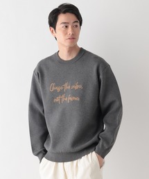 GLOBAL WORK（グローバルワーク）の「スウェットライクオテラクニット/ロゴ/601295（ニット/セーター）」