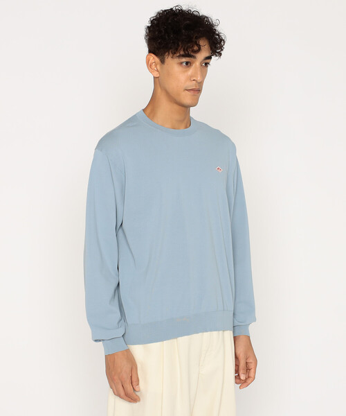 DANTON（ダントン）の「Men’s Jersey Knit Crew Neck Pullover（ニット/セーター・メンズ・ブラウン系その他2/ブルー/グレー/ブラック/ライトブルー/グリーン・44/42/40/38）」の9枚目の写真