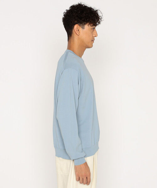 DANTON（ダントン）の「Men’s Jersey Knit Crew Neck Pullover（ニット/セーター・メンズ・ブラウン系その他2/ブルー/グレー/ブラック/ライトブルー/グリーン・44/42/40/38）」の10枚目の写真