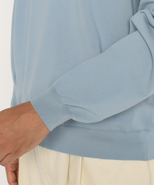 DANTON（ダントン）の「Men’s Jersey Knit Crew Neck Pullover（ニット/セーター・メンズ・ブラウン系その他2/ブルー/グレー/ブラック/ライトブルー/グリーン・44/42/40/38）」の14枚目の写真