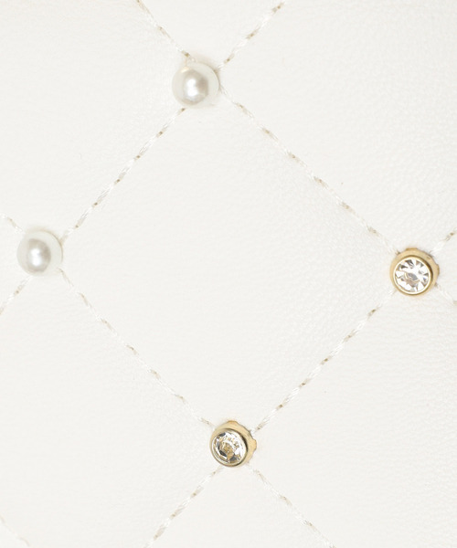 ROYAL PARTY（ロイヤルパーティー）の「パールビジューヴァニティーBAG（ショルダーバッグ・レディース・ピンク/ブルー/オフホワイト/ブラック・FREE）」の12枚目の写真