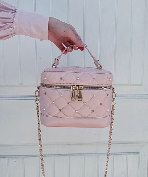 ROYAL PARTY（ロイヤルパーティー）の「パールビジューヴァニティーBAG（ショルダーバッグ・レディース・ピンク/ブルー/オフホワイト/ブラック・FREE）」の20枚目の写真