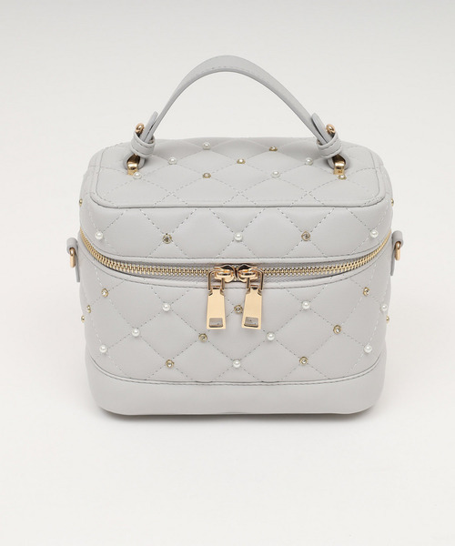 ROYAL PARTY（ロイヤルパーティー）の「パールビジューヴァニティーBAG（ショルダーバッグ・レディース・ピンク/ブルー/オフホワイト/ブラック・FREE）」の15枚目の写真