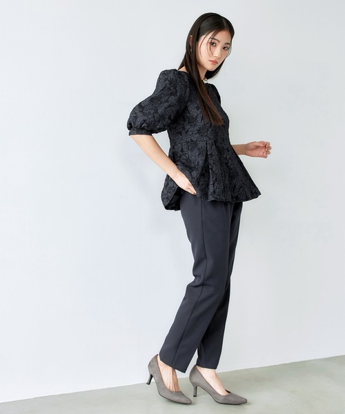 darial(ダリアル)の「【darial】jaqurd peplum set up 入園式 入学式 卒園式 卒業式 お呼ばれ 結婚式 二次会 成人式 同窓会 セレモニードレス パーティドレス オケージョンドレス(セットアップ・レディース・ネイビー/ブラック・M/S)」の17枚目の写真