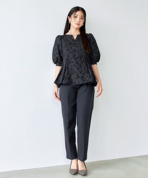 darial(ダリアル)の「【darial】jaqurd peplum set up 入園式 入学式 卒園式 卒業式 お呼ばれ 結婚式 二次会 成人式 同窓会 セレモニードレス パーティドレス オケージョンドレス(セットアップ・レディース・ネイビー/ブラック・M/S)」の18枚目の写真