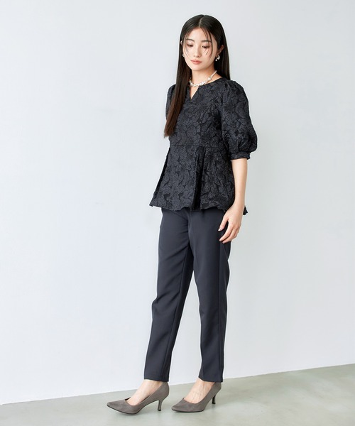 darial(ダリアル)の「【darial】jaqurd peplum set up 入園式 入学式 卒園式 卒業式 お呼ばれ 結婚式 二次会 成人式 同窓会 セレモニードレス パーティドレス オケージョンドレス(セットアップ・レディース・ネイビー/ブラック・M/S)」の20枚目の写真