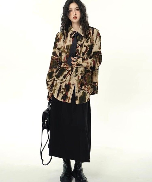 CANVAS+(キャンバスプラス)の「【CANVAS+】ニュアンス柄シャツ(シャツ/ブラウス・レディース・A/B・M)」の20枚目の写真