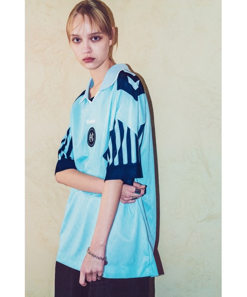 hummel(ヒュンメル)の「hummel/ヒュンメル H.FC ゲームシャツ(その他トップス・メンズ・ブルー/ブラック/レッド・M/L/XL)」の3枚目の写真