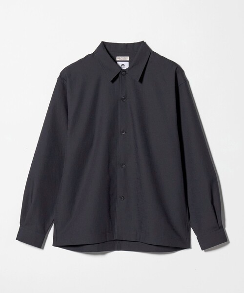 BEAUTY&YOUTH UNITED ARROWS（ビューティーアンドユースユナイテッドアローズ）の「KOMATSU PACK オーバー キャンプカラー シャツ FORM型 セットアップ対応 撥水 ウォッシャブル（シャツ/ブラウス・メンズ・ネイビー/ダークグレー/モカ・XL/L/M/S）」の7枚目の写真