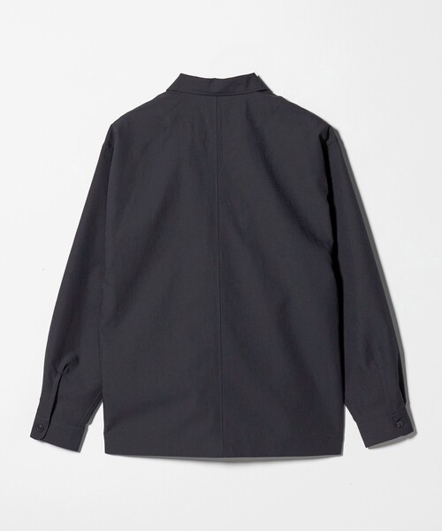 BEAUTY&YOUTH UNITED ARROWS（ビューティーアンドユースユナイテッドアローズ）の「KOMATSU PACK オーバー キャンプカラー シャツ FORM型 セットアップ対応 撥水 ウォッシャブル（シャツ/ブラウス・メンズ・ネイビー/ダークグレー/モカ・XL/L/M/S）」の8枚目の写真