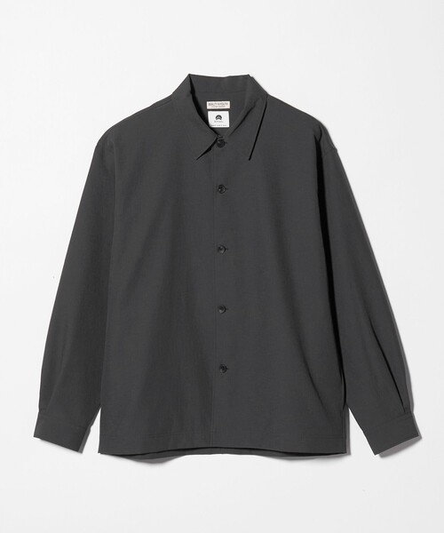 BEAUTY&YOUTH UNITED ARROWS（ビューティーアンドユースユナイテッドアローズ）の「KOMATSU PACK オーバー キャンプカラー シャツ FORM型 セットアップ対応 撥水 ウォッシャブル（シャツ/ブラウス・メンズ・ネイビー/ダークグレー/モカ・XL/L/M/S）」の14枚目の写真