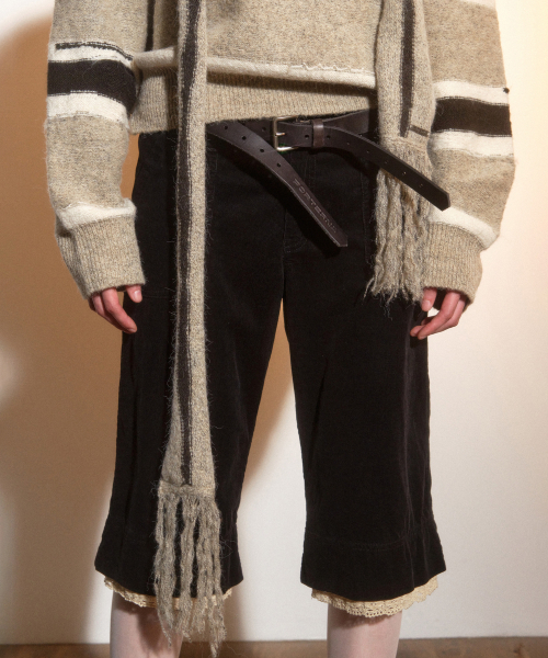 PORTERNA(ポルテナ)の「STRIPE DISTRESSED SWEATER SCARF SET-BEIGE(ニット/セーター・レディース・その他・OS)」の12枚目の写真