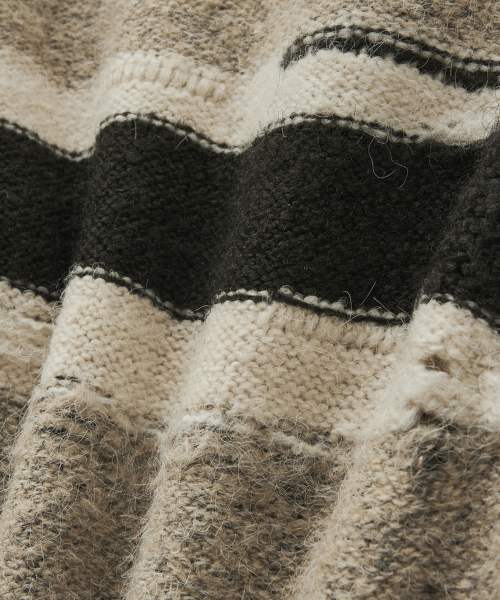 PORTERNA(ポルテナ)の「STRIPE DISTRESSED SWEATER SCARF SET-BEIGE(ニット/セーター・レディース・その他・OS)」の19枚目の写真