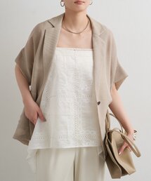 LOUNGEDRESS | 2WAYパネルレース刺繍キャミ(キャミソール)