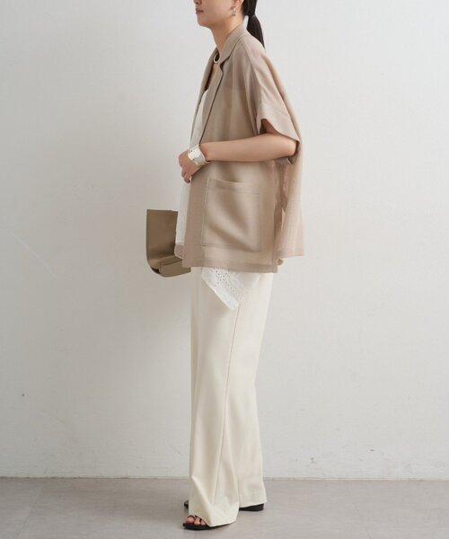 LOUNGEDRESS（ラウンジドレス）の「2WAYパネルレース刺繍キャミ（キャミソール・レディース・オフホワイト/ブラック・FREE）」の22枚目の写真