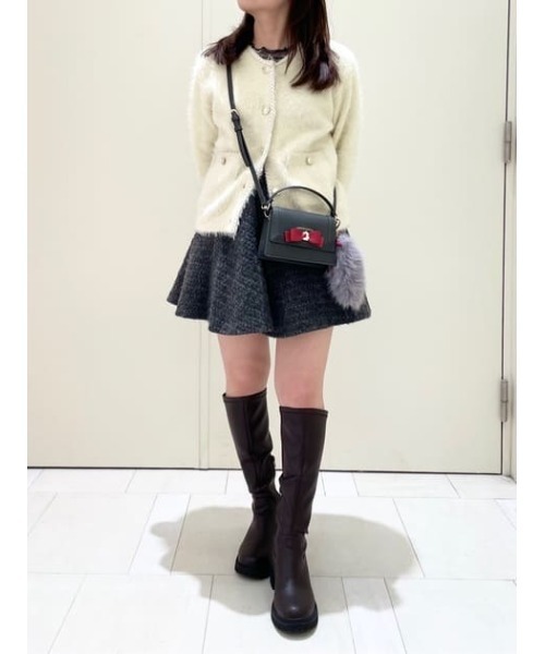 SAMANTHAVEGA(サマンサベガ)の「『おしゃれキャット マリー』コレクション ミニショルダーバッグ(ショルダーバッグ・レディース・ホワイト/グレー/キャメル・FREE)」の22枚目の写真